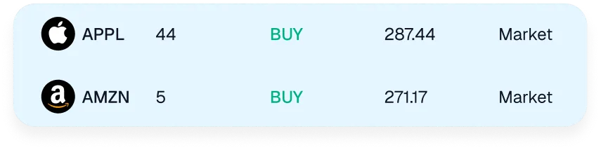 Place trades through conversation in Driven